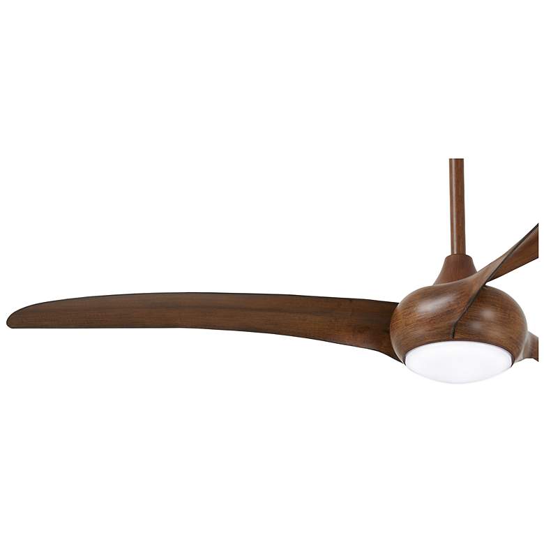 Image 4 65 inch Minka Aire Light Wave Koa Large Modern LED Ceiling Fan with Remote more views