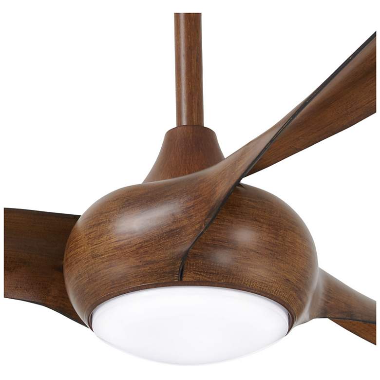 Image 5 65" Minka Aire Light Wave Koa Large Modern LED Ceiling Fan with Remote more views