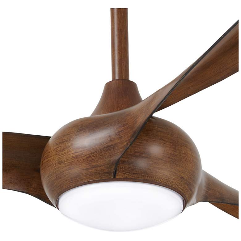 Image 5 65 inch Minka Aire Light Wave Koa Large Modern LED Ceiling Fan with Remote more views