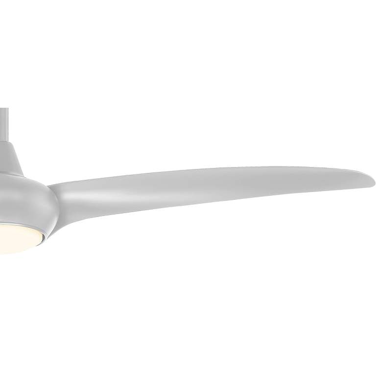 Image 4 65 inch Minka Aire Light Wave Silver Large Modern Ceiling Fan with Remote more views