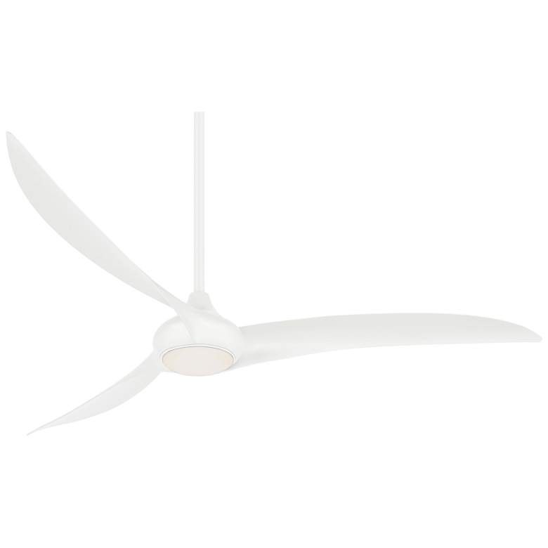Image 2 65" Minka Aire Light Wave White Large LED Ceiling Fan with Remote