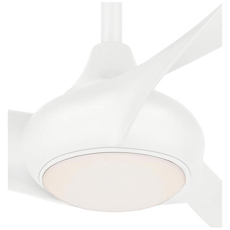 Image 4 65" Minka Aire Light Wave White Large LED Ceiling Fan with Remote more views