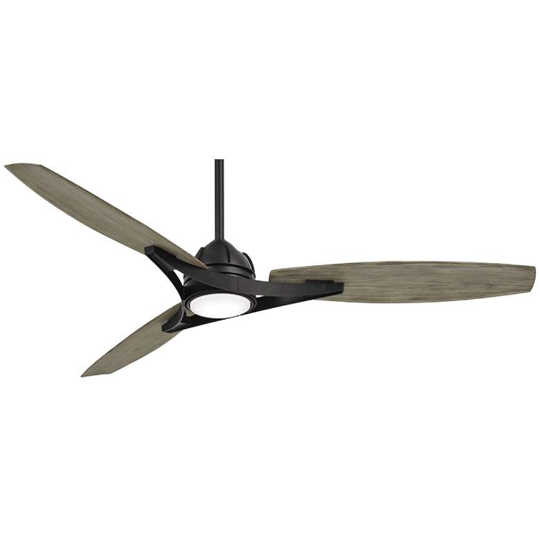 65 inch Minka Aire Molino Coal Wet Outdoor LED Ceiling Fan with Remote