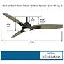 6_65" Minka Aire Molino Coal Wet Outdoor LED Smart Ceiling Fan more views