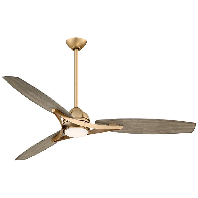 Image 2 65 inch Minka Aire Molino Soft Brass Wet Location LED Smart Fan