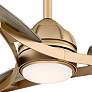 65" Minka Aire Molino Soft Brass Wet Location LED Smart Fan