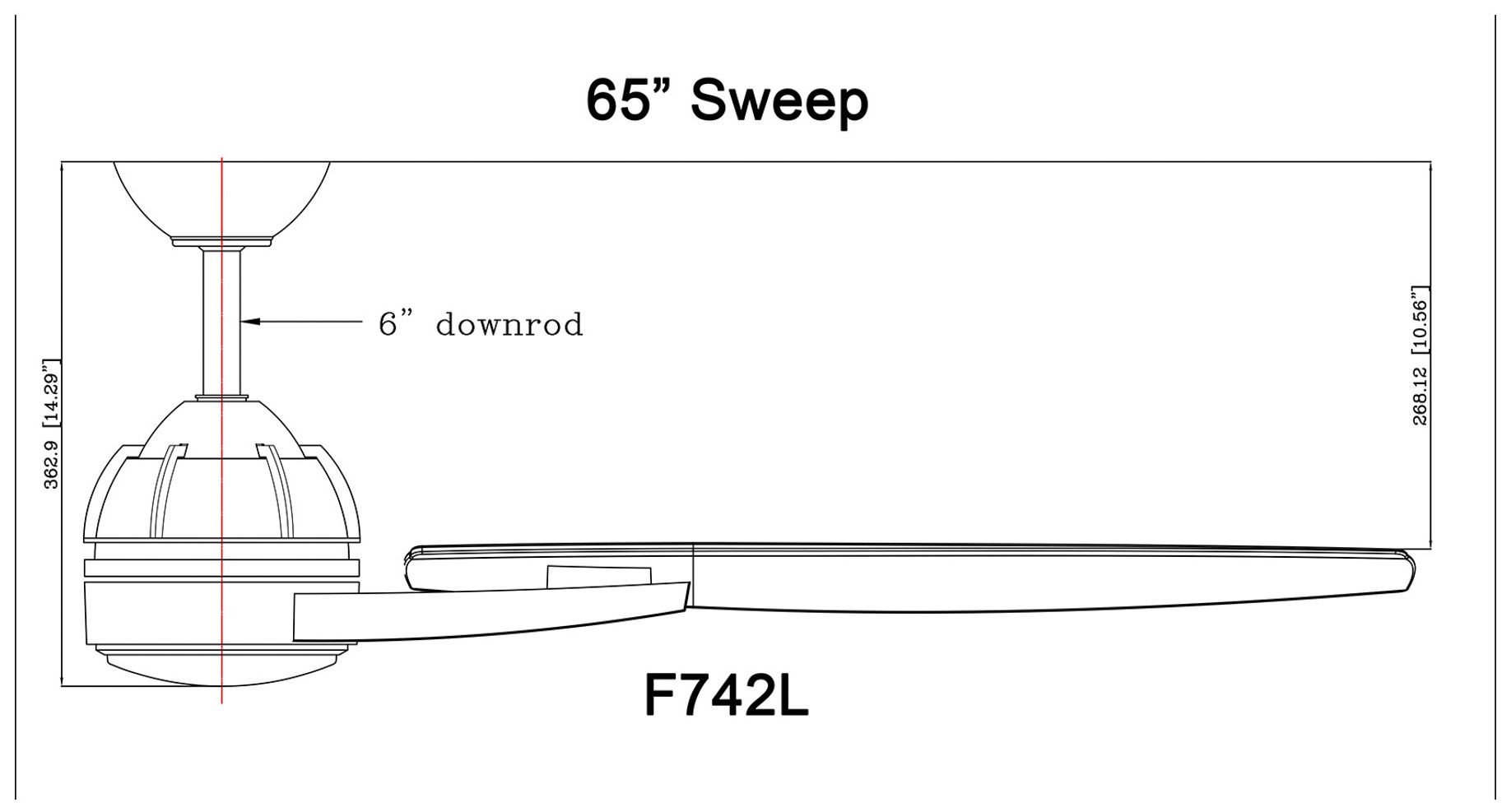 65" Minka Aire Molino Soft Brass Wet Location LED Smart Fan