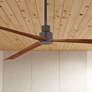 Thumbnail1 of 65" Minka Aire Simple Bronze Outdoor Ceiling Fan with Remote Control