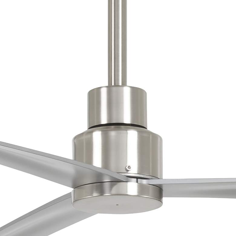 Image 2 65" Minka Aire Simple Brushed Nickel Outdoor Ceiling Fan with Remote more views