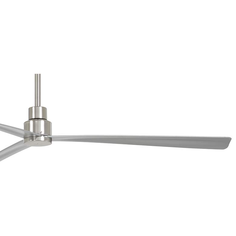 Image 3 65" Minka Aire Simple Brushed Nickel Outdoor Ceiling Fan with Remote more views