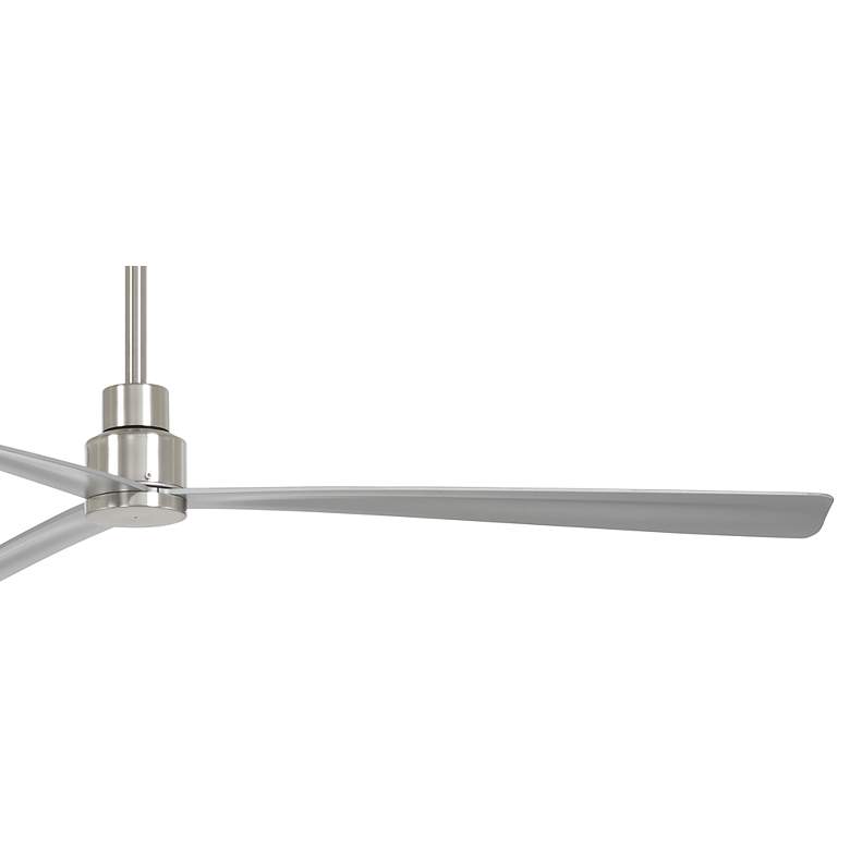 Image 4 65" Minka Aire Simple Brushed Nickel Outdoor Ceiling Fan with Remote more views