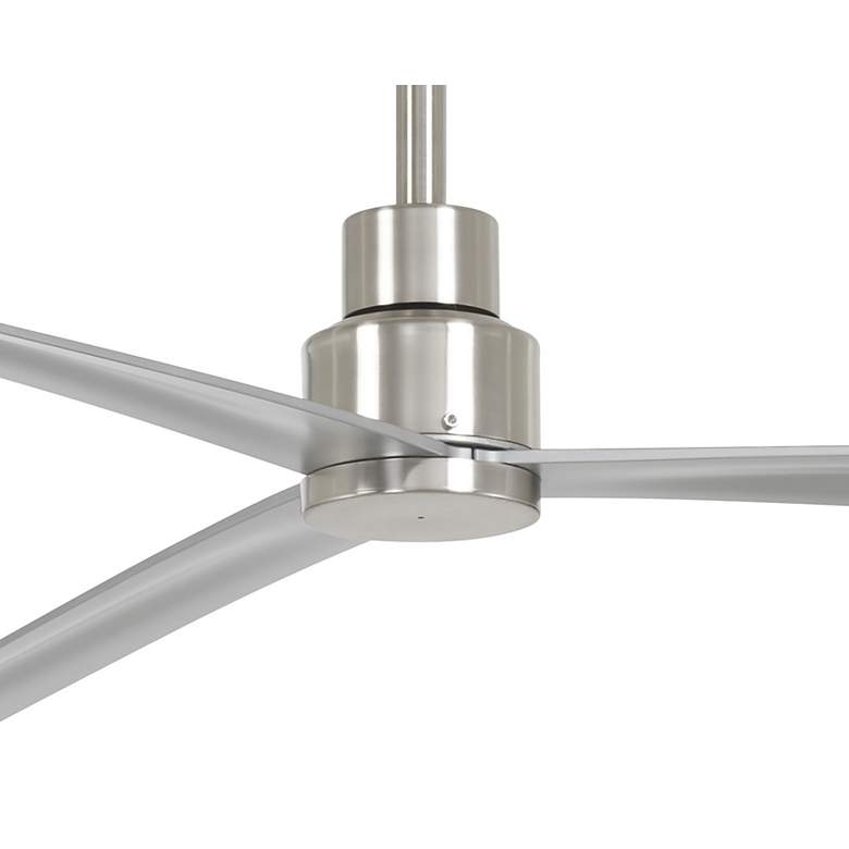 Image 4 65" Minka Aire Simple Brushed Nickel Outdoor Ceiling Fan with Remote more views