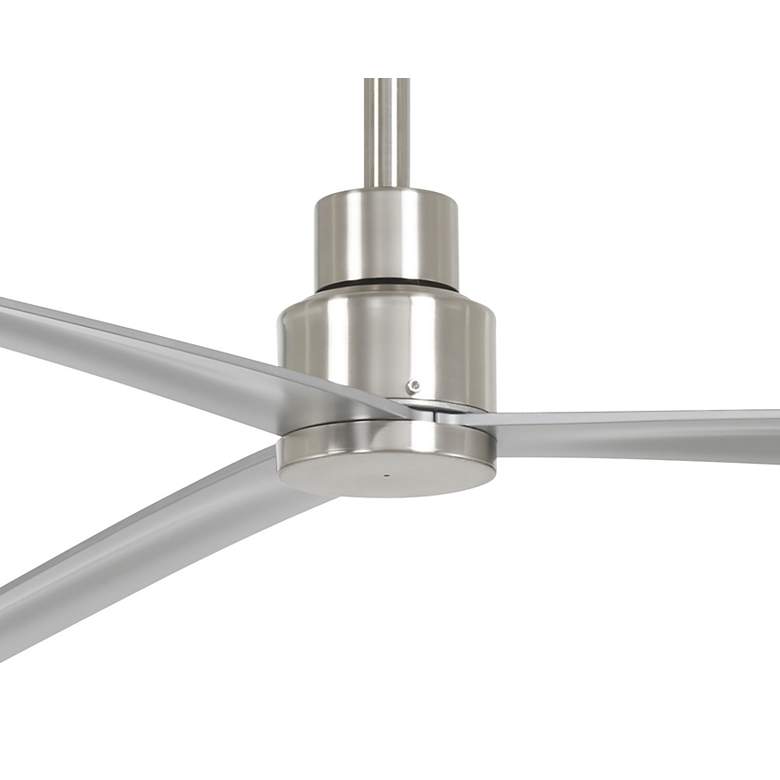 Image 5 65" Minka Aire Simple Brushed Nickel Outdoor Ceiling Fan with Remote more views