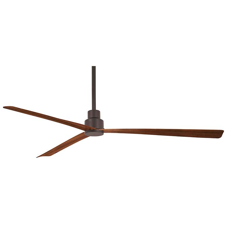Image 1 65 inch Minka Aire Simple Coal Outdoor Ceiling Fan with Remote Control