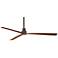 65" Minka Aire Simple Coal Outdoor Ceiling Fan with Remote Control