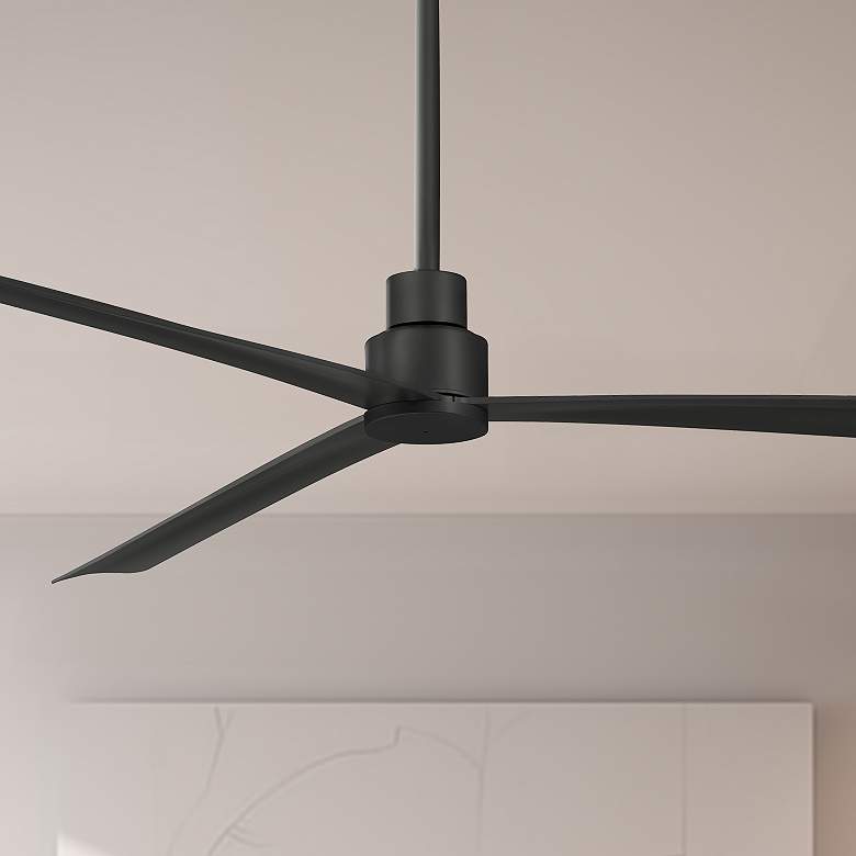 Image 1 65" Minka Aire Simple Coal Wet Remote Ceiling Fan with Remote