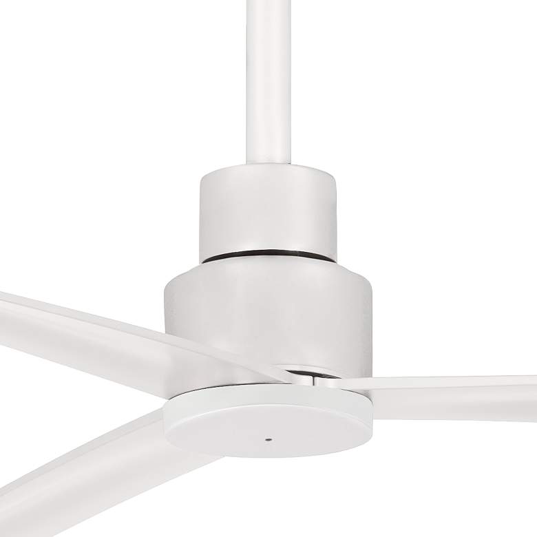 Image 2 65" Minka Aire Simple Flat White Outdoor Ceiling Fan with Remote more views