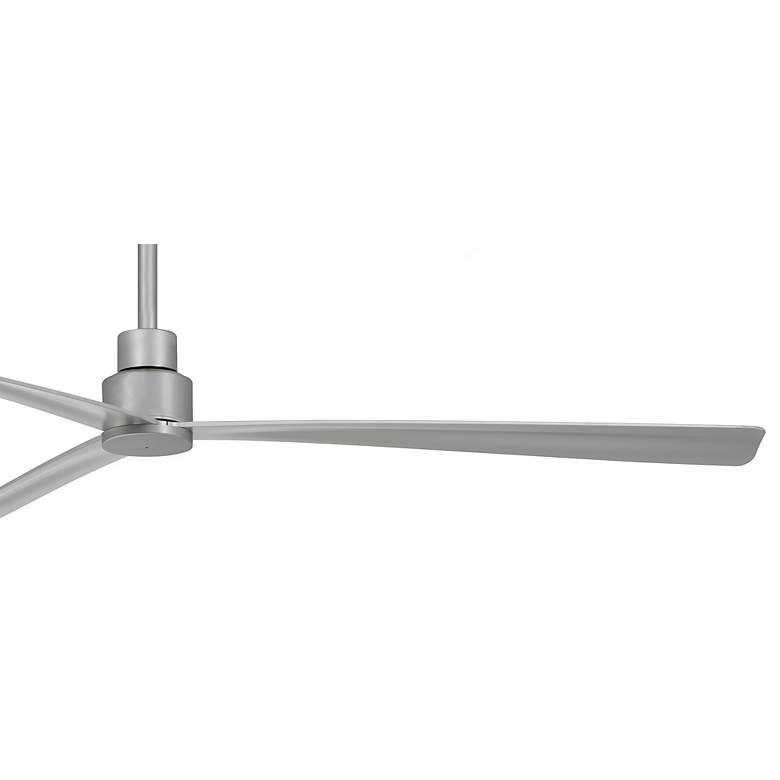 Image 3 65" Minka Aire Simple Silver Outdoor Ceiling Fan with Remote Control more views
