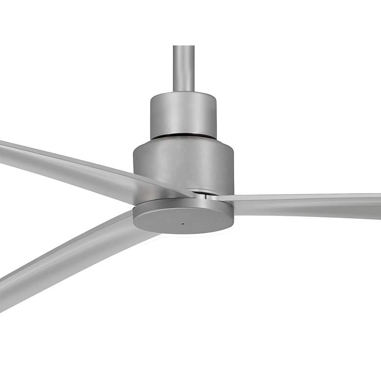 Image 4 65" Minka Aire Simple Silver Outdoor Ceiling Fan with Remote Control more views