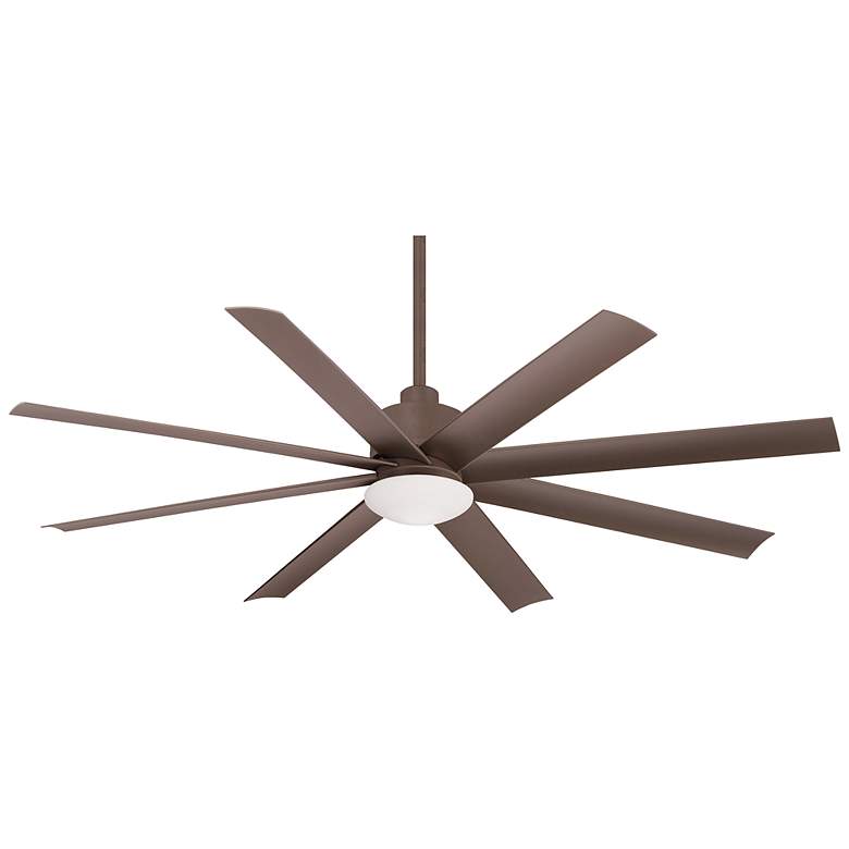 Image 2 65 inch Minka Aire Slipstream Bronze LED Large Outdoor Fan with Remote