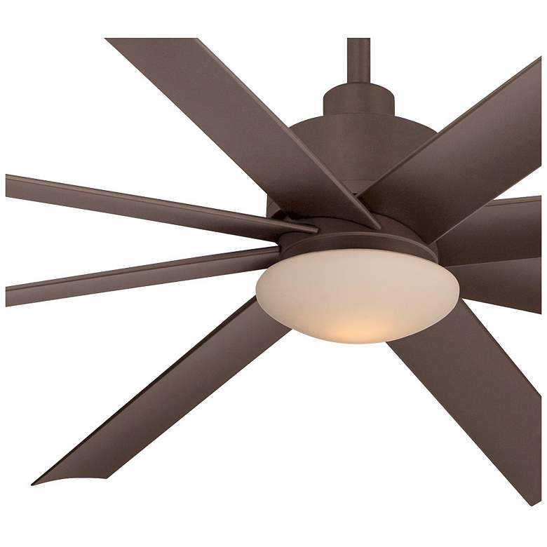 Image 4 65 inch Minka Aire Slipstream Bronze LED Large Outdoor Fan with Remote more views