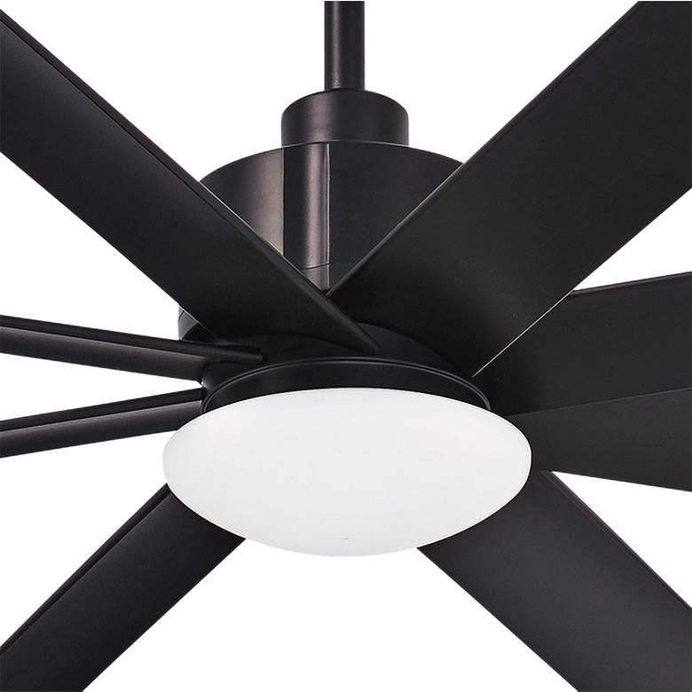 Image 3 65" Minka Aire Slipstream Coal Black Wet Location LED Fan with Remote more views