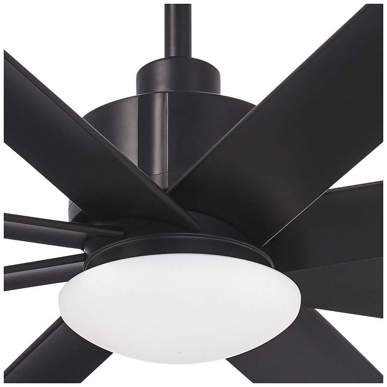 Image 3 65 inch Minka Aire Slipstream Coal Black Wet Location LED Fan with Remote more views