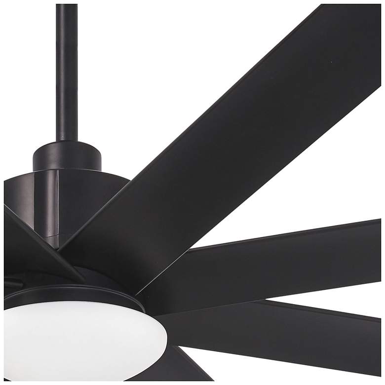 Image 4 65 inch Minka Aire Slipstream Coal Black Wet Location LED Fan with Remote more views