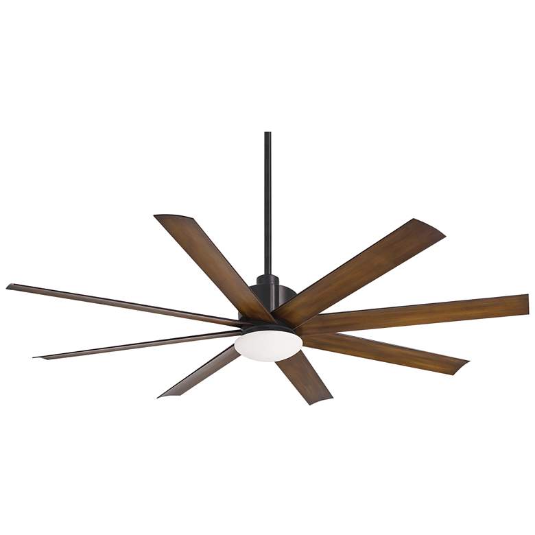Image 2 65" Minka Aire Slipstream Coal Wet Rated Large Ceiling Fan with Remote