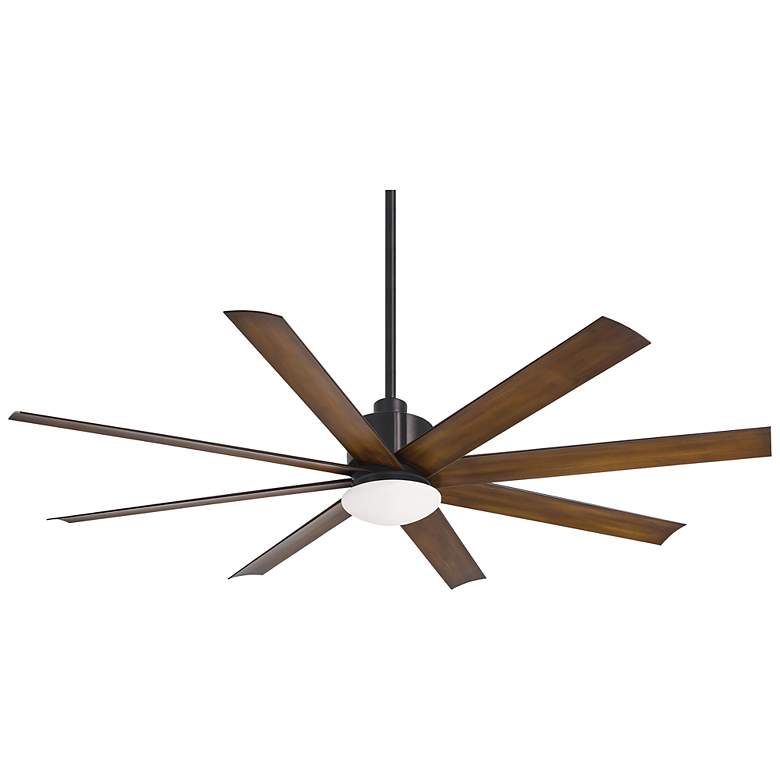 Image 2 65" Minka Aire Slipstream Coal Wet Rated Large Ceiling Fan with Remote