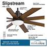 7_65" Minka Aire Slipstream Coal Wet Rated Large Ceiling Fan with Remote more views