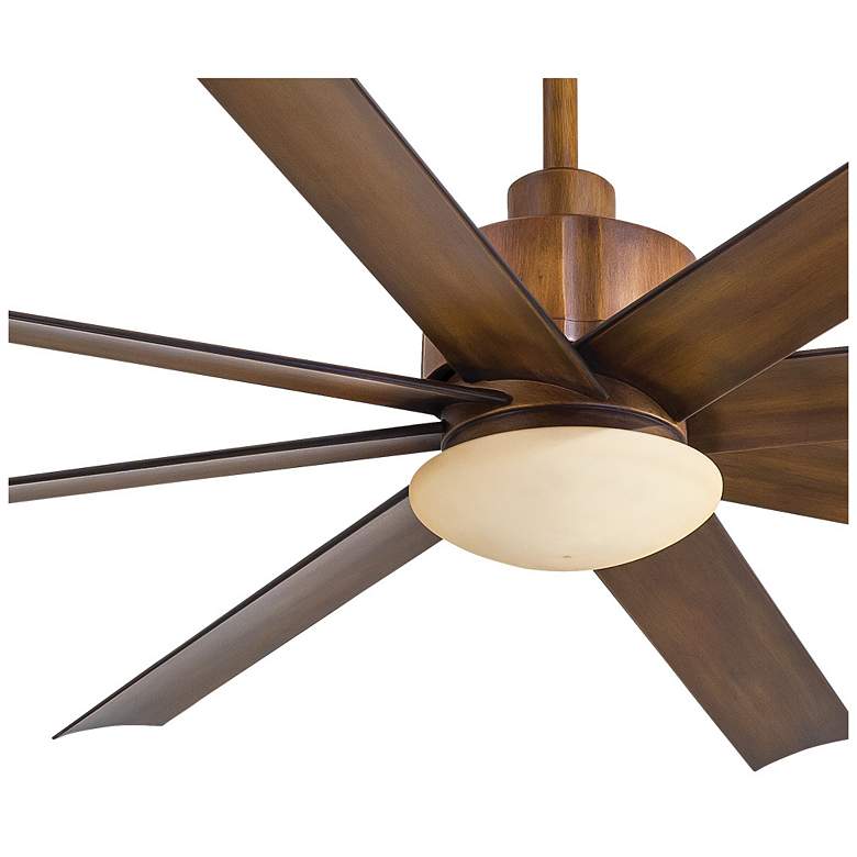 Image 3 65" Minka Aire Slipstream Koa Brown Wet Rated Ceiling Fan with Remote more views