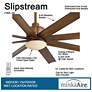 7_65" Minka Aire Slipstream Koa Brown Wet Rated Ceiling Fan with Remote more views