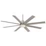 2_65" Minka Aire Slipstream Nickel Outdoor LED Ceiling Fan with Remote