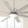 1_65" Minka Aire Slipstream Nickel Outdoor LED Ceiling Fan with Remote