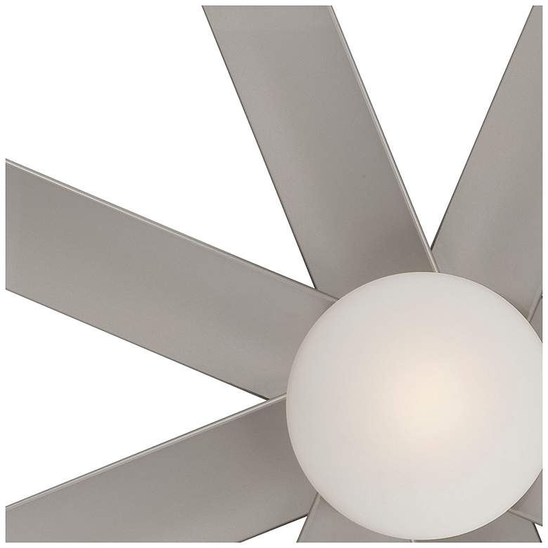 Image 4 65" Minka Aire Slipstream Nickel Outdoor LED Ceiling Fan with Remote more views