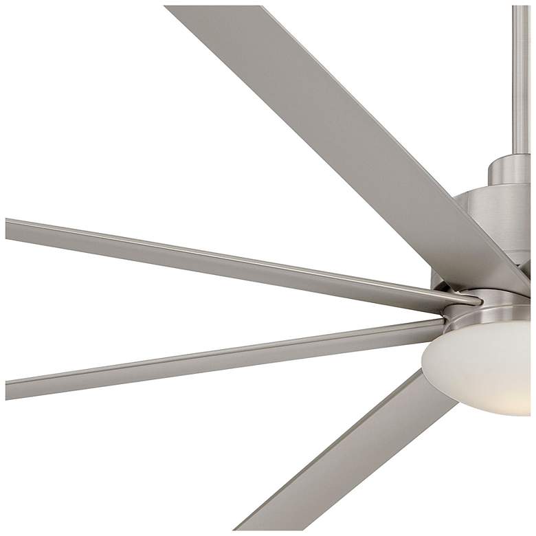 Image 5 65" Minka Aire Slipstream Nickel Outdoor LED Ceiling Fan with Remote more views