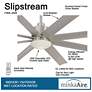 7_65" Minka Aire Slipstream Nickel Outdoor LED Ceiling Fan with Remote more views