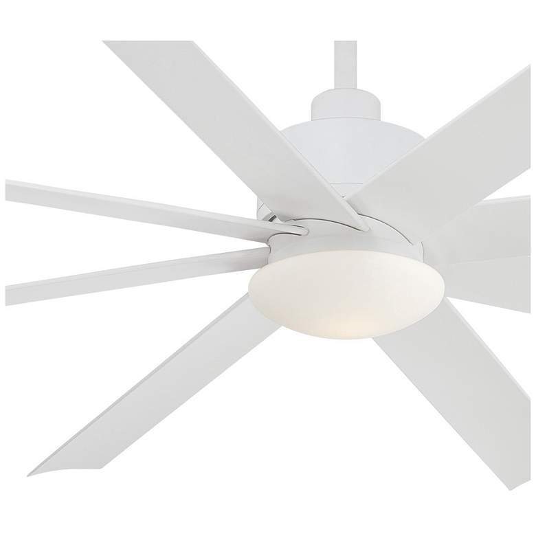 Image 4 65 inch Minka Aire Slipstream White Outdoor LED Ceiling Fan with Remote more views