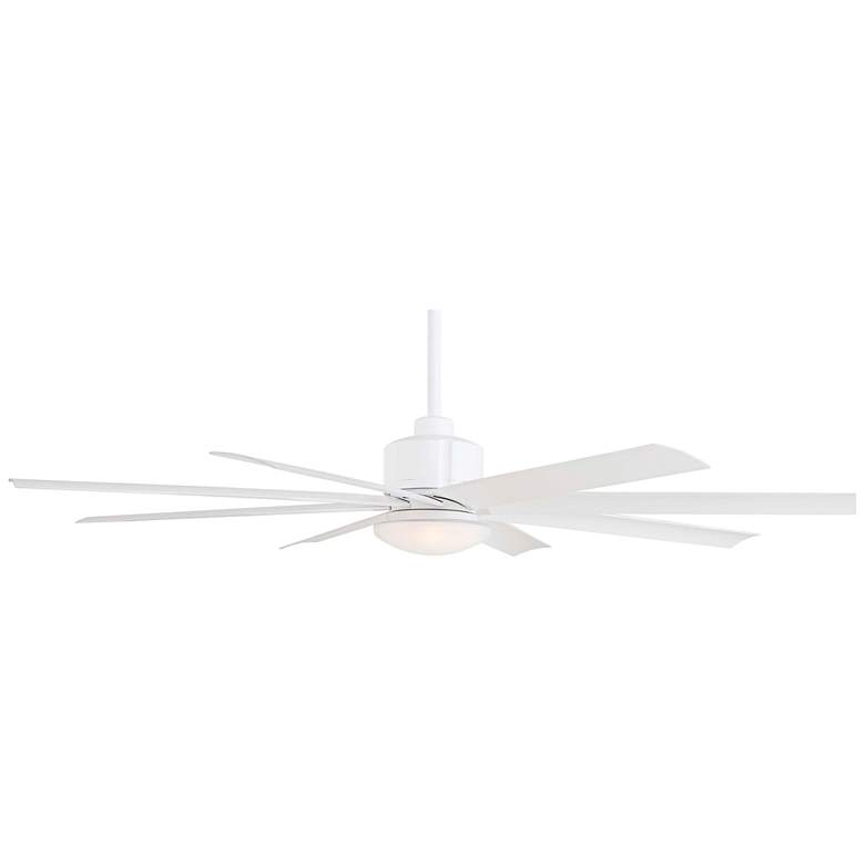 Image 6 65 inch Minka Aire Slipstream White Outdoor LED Ceiling Fan with Remote more views
