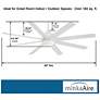 65" Minka Aire Slipstream White Outdoor LED Ceiling Fan with Remote