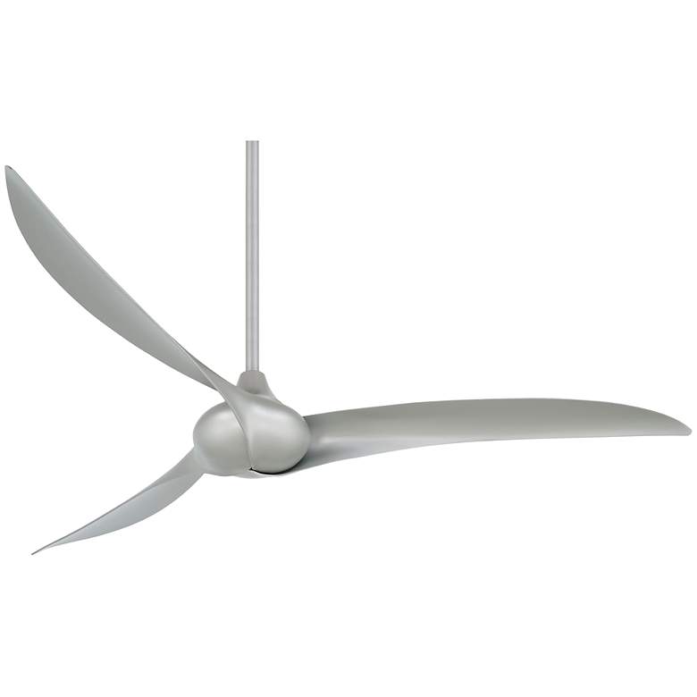 Image 1 65" Minka Aire Wave Silver Ceiling Fan with Remote Control