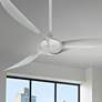 1_65" Minka Aire Wave Silver Ceiling Fan with Remote Control