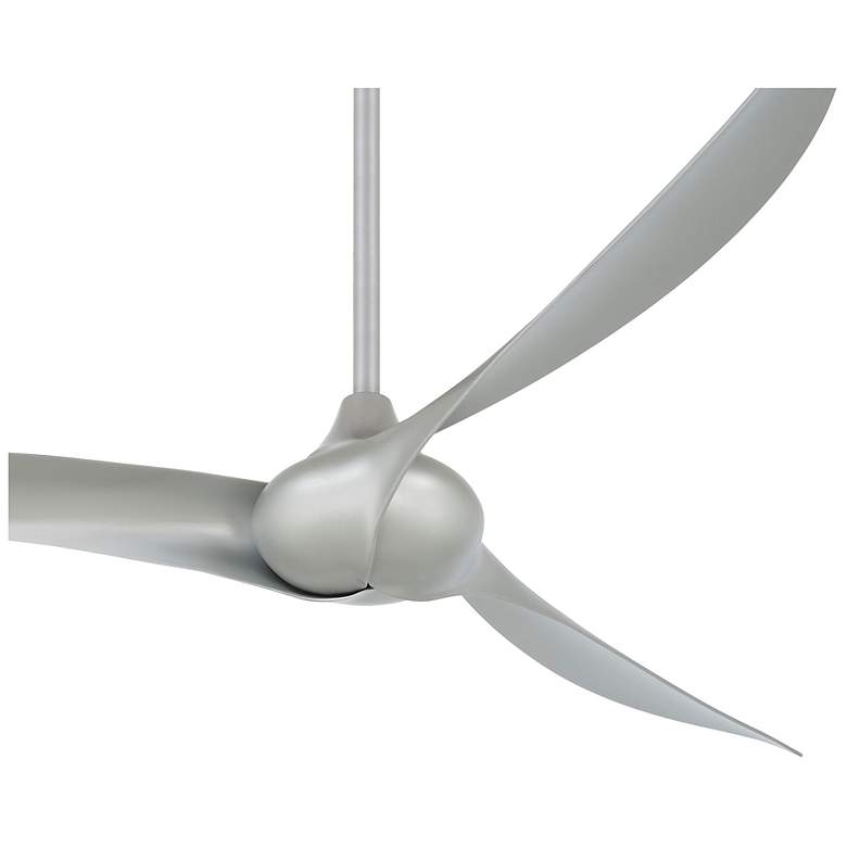 Image 4 65" Minka Aire Wave Silver Ceiling Fan with Remote Control more views