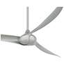 4_65" Minka Aire Wave Silver Ceiling Fan with Remote Control more views