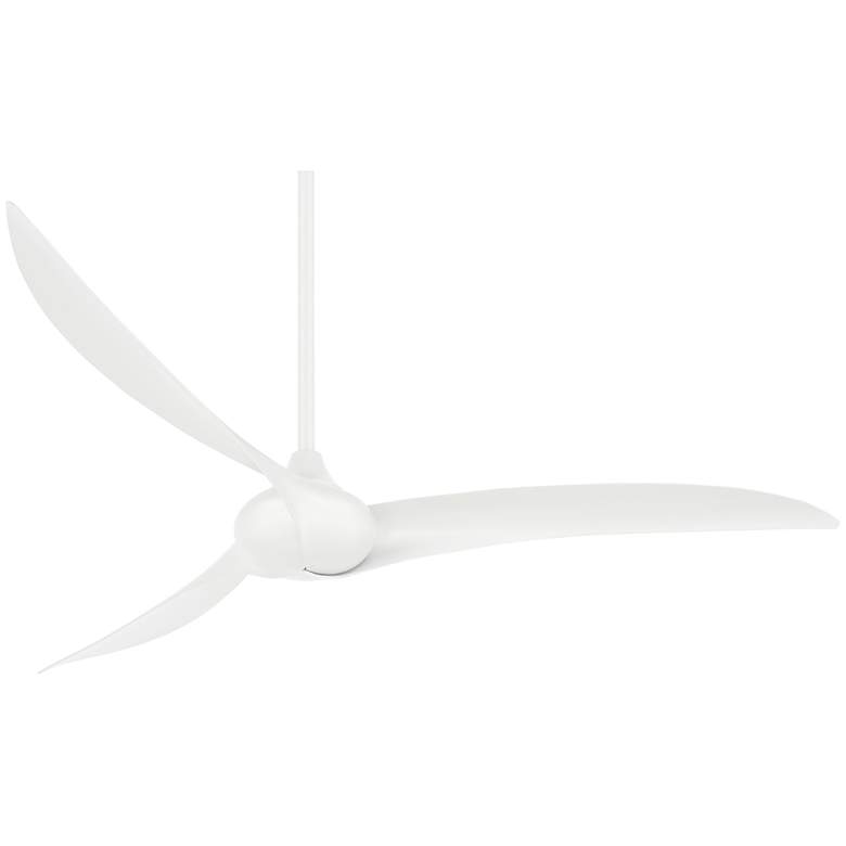 Image 1 65 inch Minka Aire Wave White Ceiling Fan with Remote Control