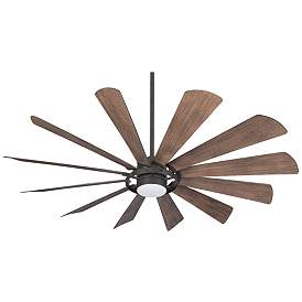 Image2 of 65" Minka Aire Windmolen Bronze Wet Rated LED Smart Ceiling Fan