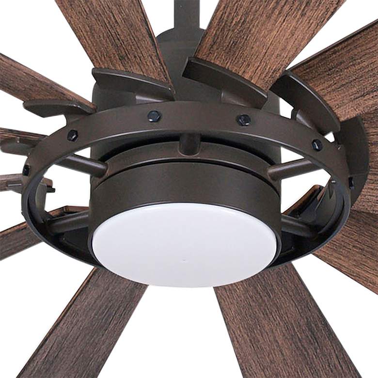 Image 3 65" Minka Aire Windmolen Bronze Wet Rated LED Smart Ceiling Fan more views