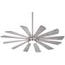 65" Minka Aire Windmolen Brushed Steel LED Wet Rated Smart Ceiling Fan