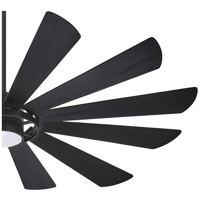 Image 4 65" Minka Aire Windmolen Textured Coal LED Wet Rated Smart Ceiling Fan more views